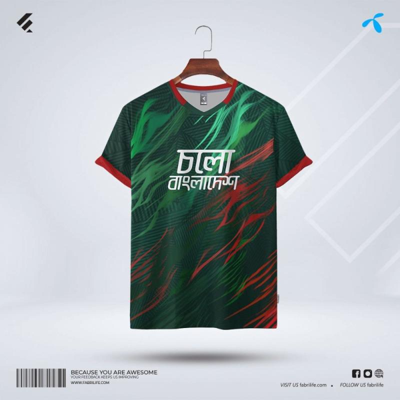 Fabrilife Grameenphone Premium Cholo Bangladesh Fan Jersey