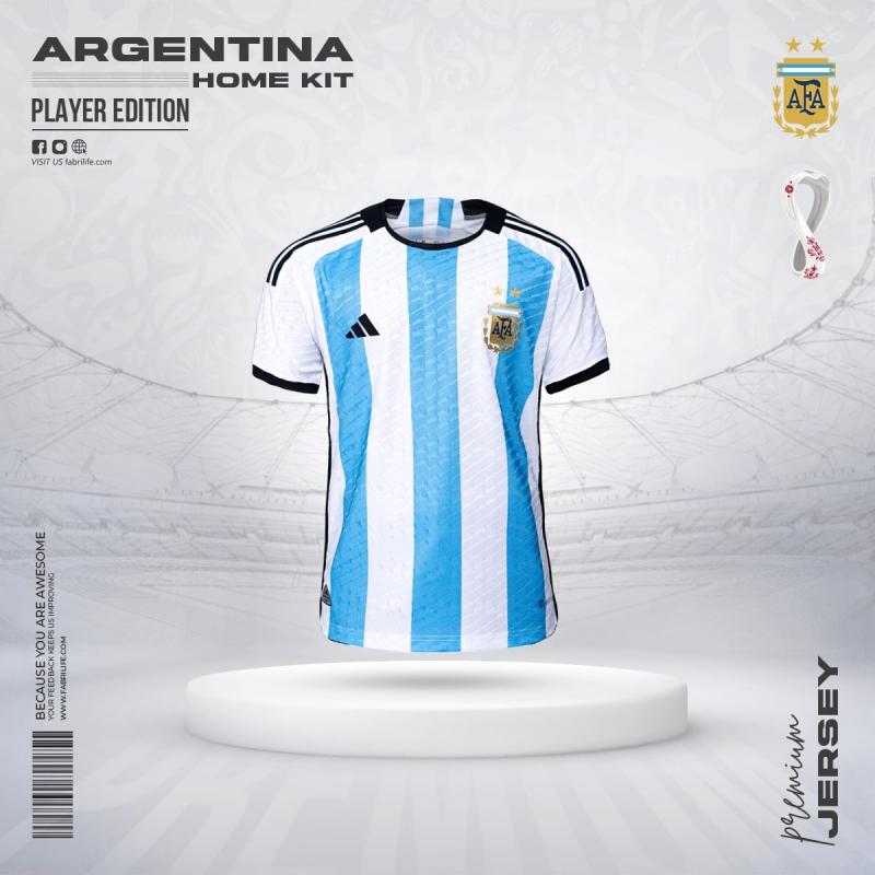 Argentina Fifa World Cup Home Jersey 2022 - Player Edition